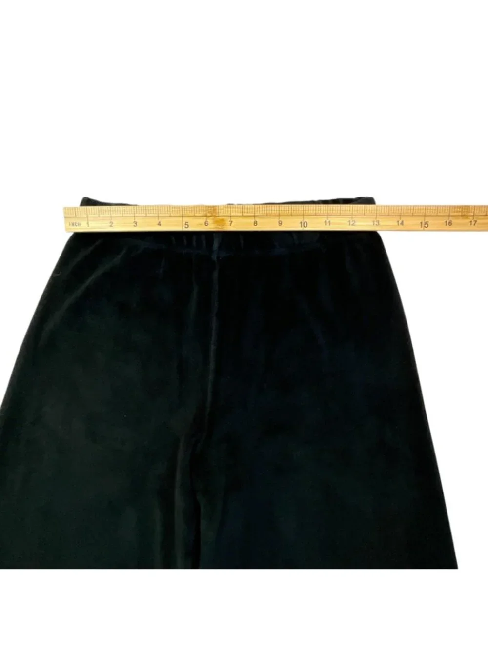 Suzie Kondi Velour Sweatpants Womens XS Black Wide Leg Elastic Waist Lounge